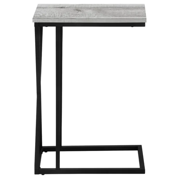 Monarch Accent table - 25"h / / black metal - Grey New