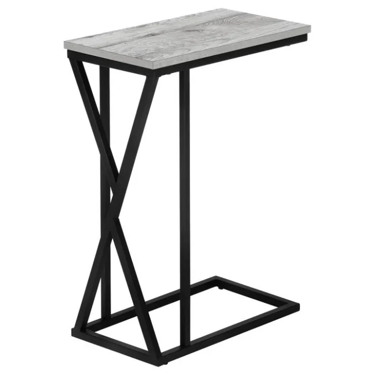 Monarch Accent table - 25"h / / black metal - Grey New