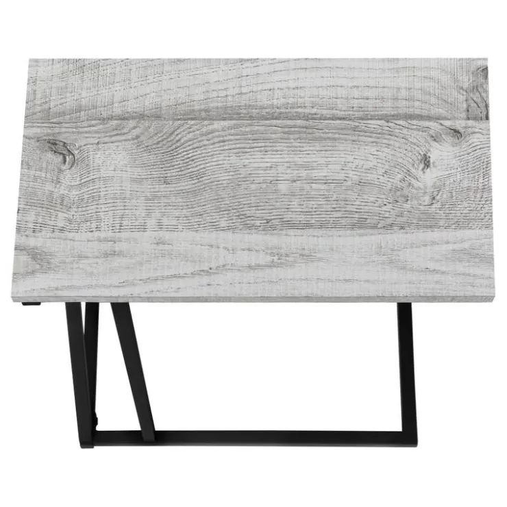 Monarch Accent table - 25"h / / black metal - Grey New