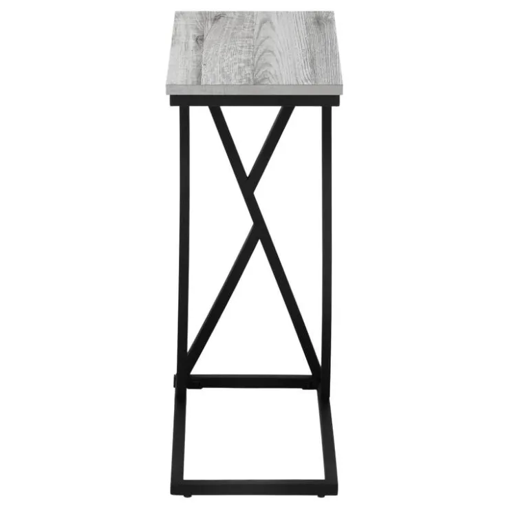 Monarch Accent table - 25"h / / black metal - Grey New