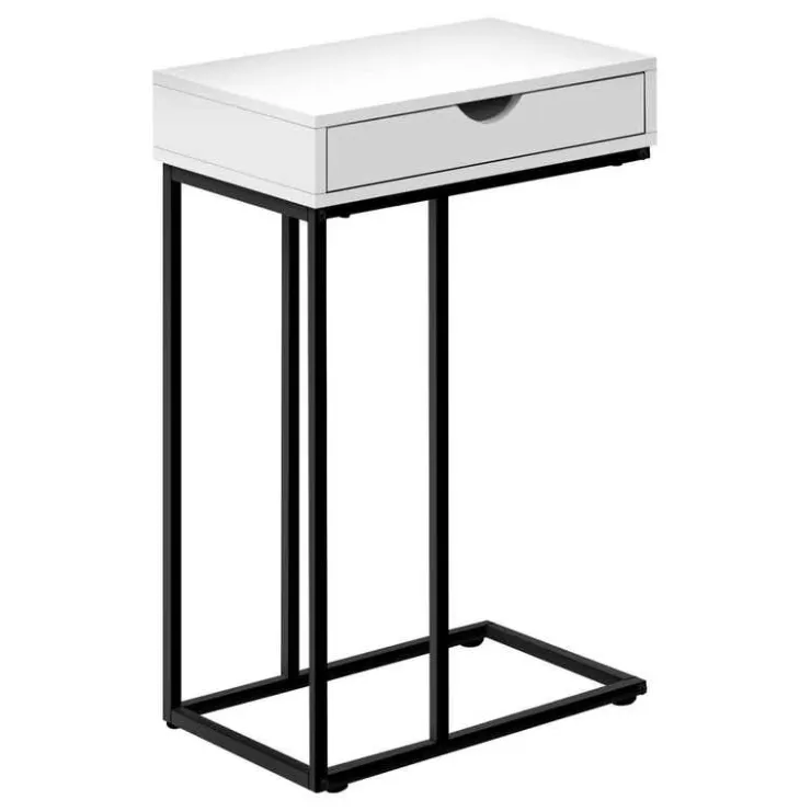 Monarch Accent table - 25"h / / black metal - White Discount