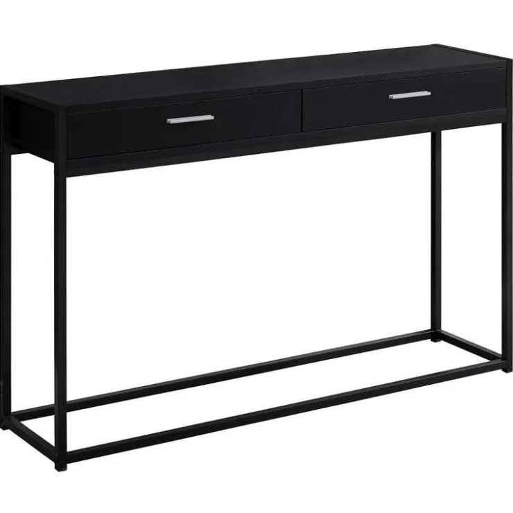 Monarch Accent table - 48"l / / metal hall console - Black Sale