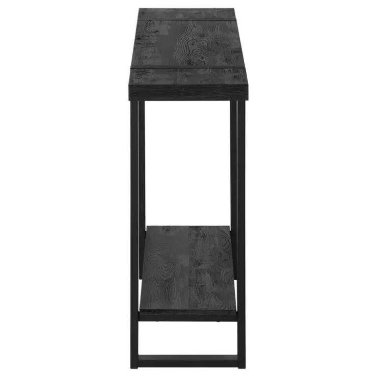Monarch Accent table - 48"l / reclaimed wood-look / - Black Sale
