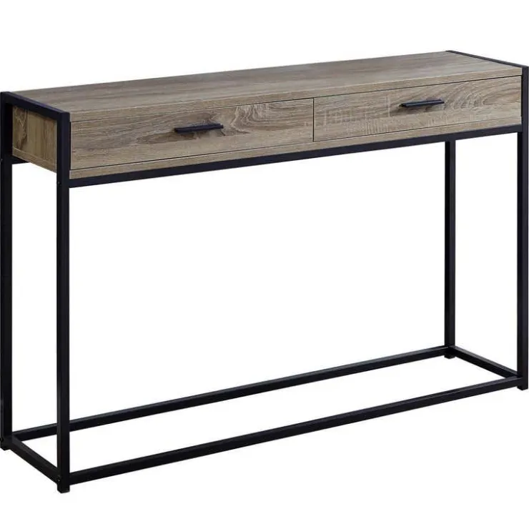 Monarch Accent table - 48"l / / black hall console - Dark Taupe Outlet