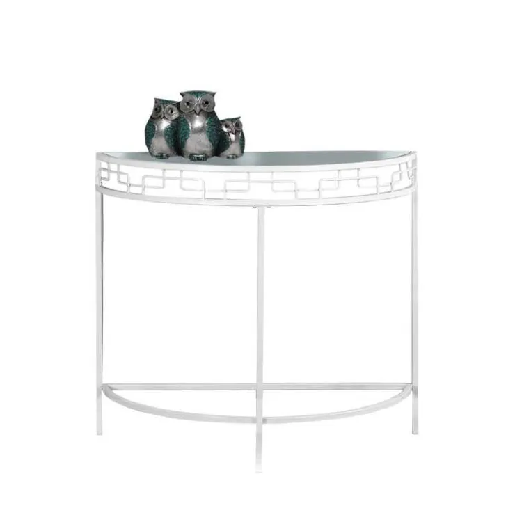 Monarch Accent table - 36"l / metal hall console - White Discount