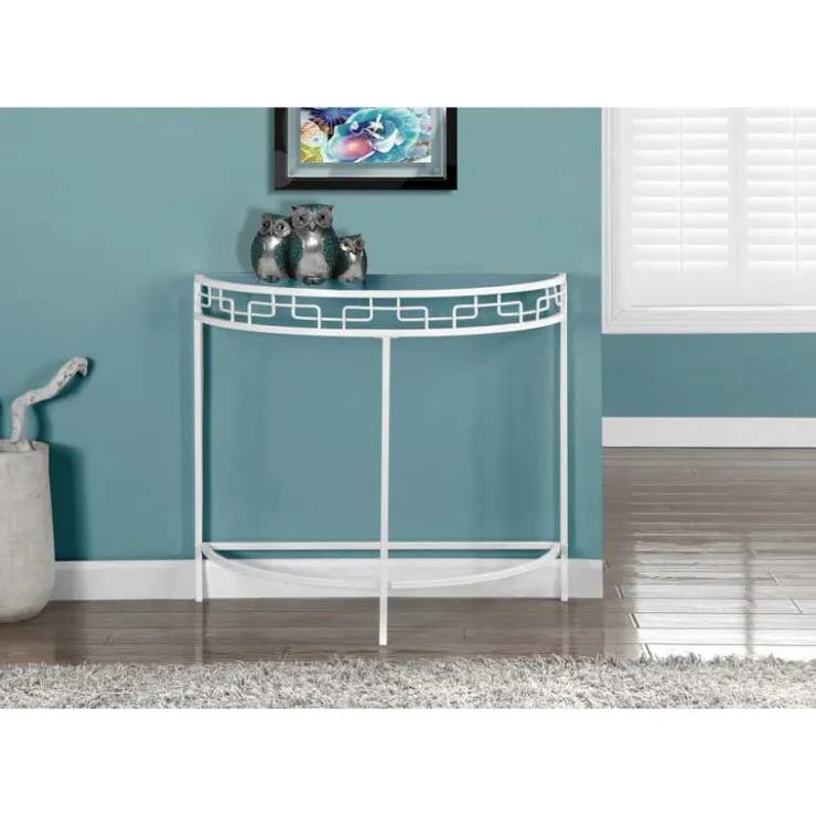 Monarch Accent table - 36"l / metal hall console - White Discount