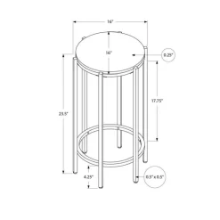 Monarch Accent Table - Black Online