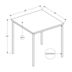 Monarch Accent Table 22"H - Oak Discount