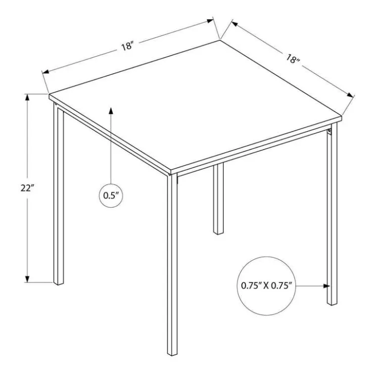 Monarch Accent Table 22"H - Grey New