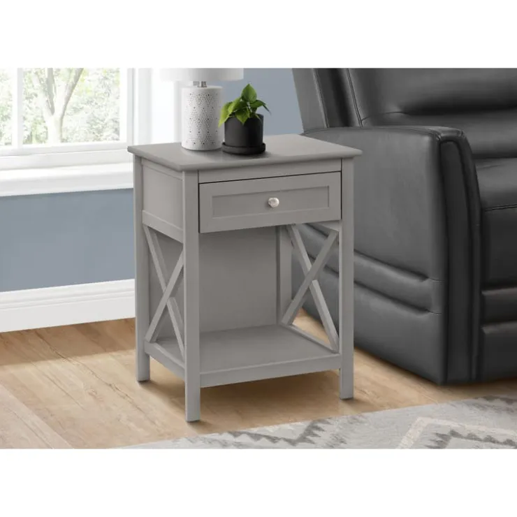 Monarch Accent table 25"h - Dark Grey
