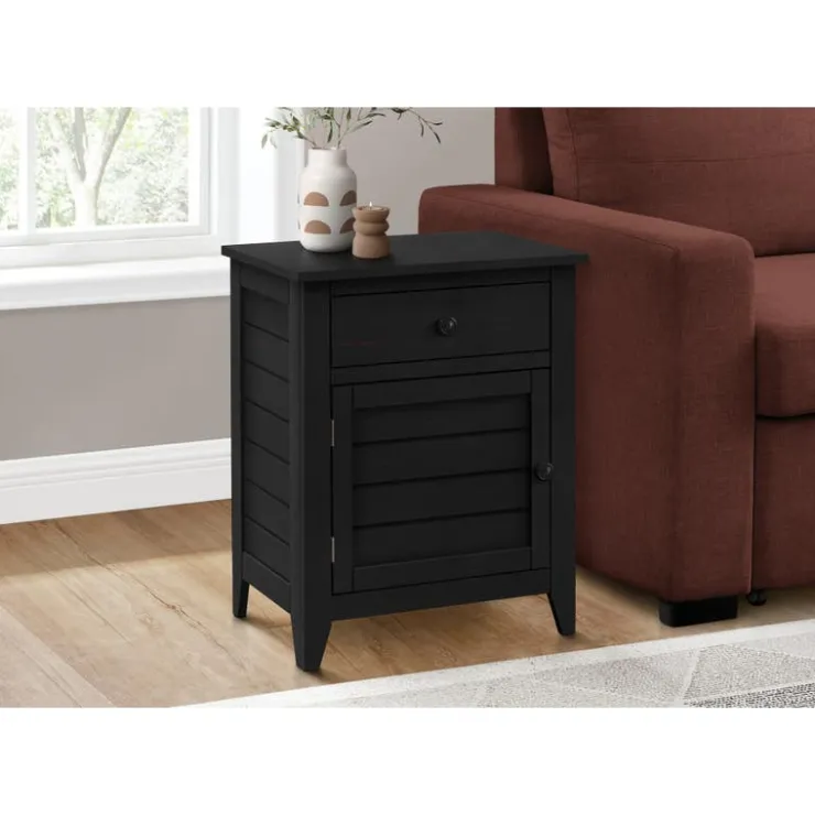 Monarch Accent table 25"h - Black Hot