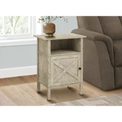 Monarch Accent Table 24"H - Cream Hot