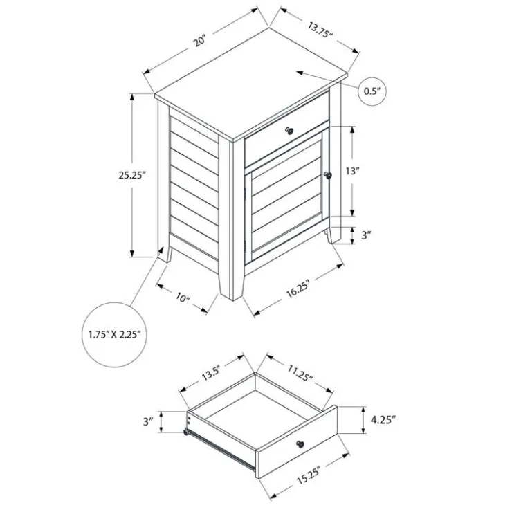 Monarch Accent table 25"h - Blue Hot