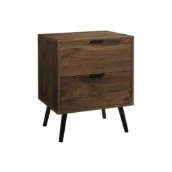 Monarch Accent table 24"h with storage - Walnut Clearance