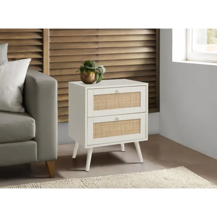 Monarch Accent Table 24"H with Storage - White Clearance