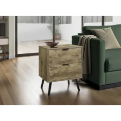 Monarch Accent Table 24"H with Storage - Brown