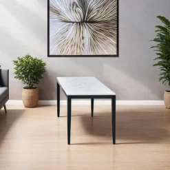 Accent Table Set - 2 pcs White/Black Sale