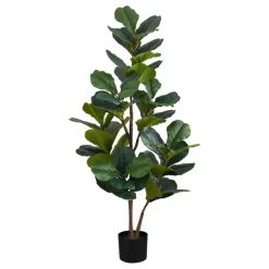 Monarch Artificial plant - 49"h / indoor fiddle tree in a 5" pot Green New