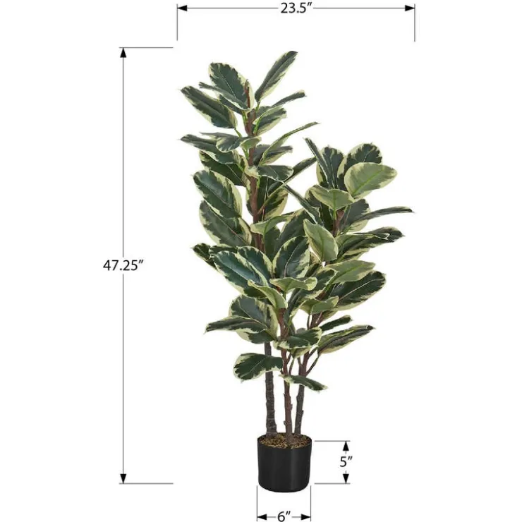 Monarch Artificial plant - 47"h / indoor oak tree in a 5" pot Green Hot