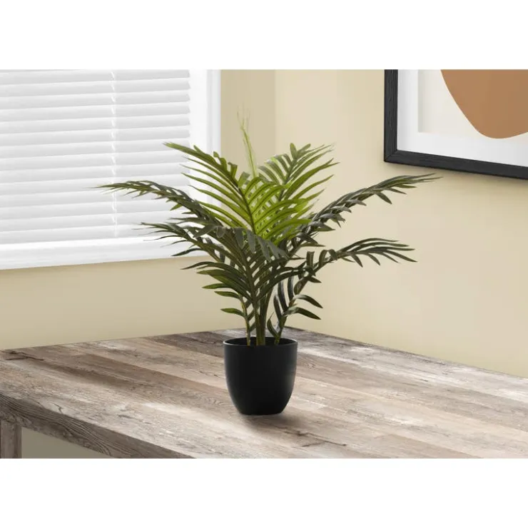 Monarch Artificial plant - 20"h / indoor palm in a 5" pot Green Best