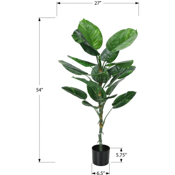 Monarch Artificial plant - 54"h / indoor dieffenbachia / 6" pot Green Best