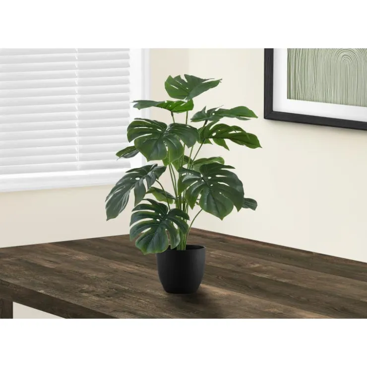 Monarch Artificial plant - 24"h / indoor monstera in a 5" pot Green Sale