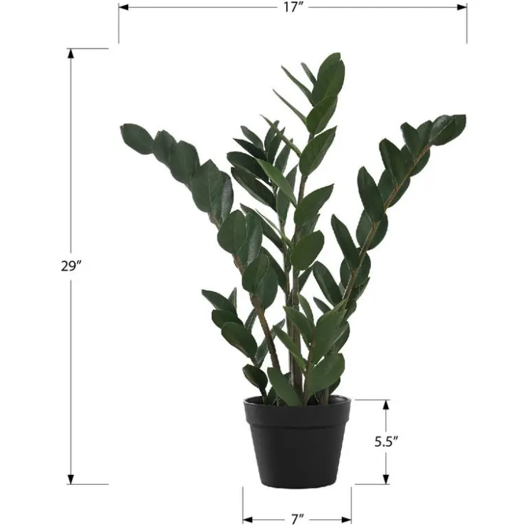 Monarch Artificial plant - 29"h / indoor zz in a 6" pot Green Outlet