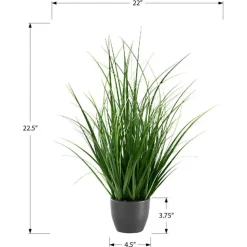 Monarch Artificial plant - 23"h / indoor grass in a 4" pot Green Clearance