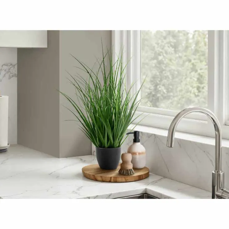 Monarch Artificial plant - 23"h / indoor grass in a 4" pot Green Clearance
