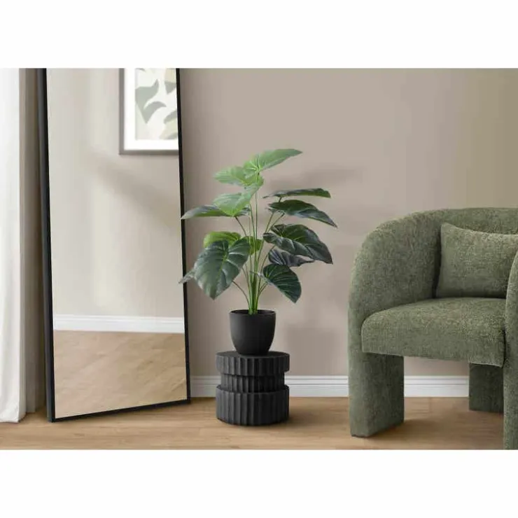 Monarch Artificial plant - 24"h / indoor alocasia in a 5" pot Green New
