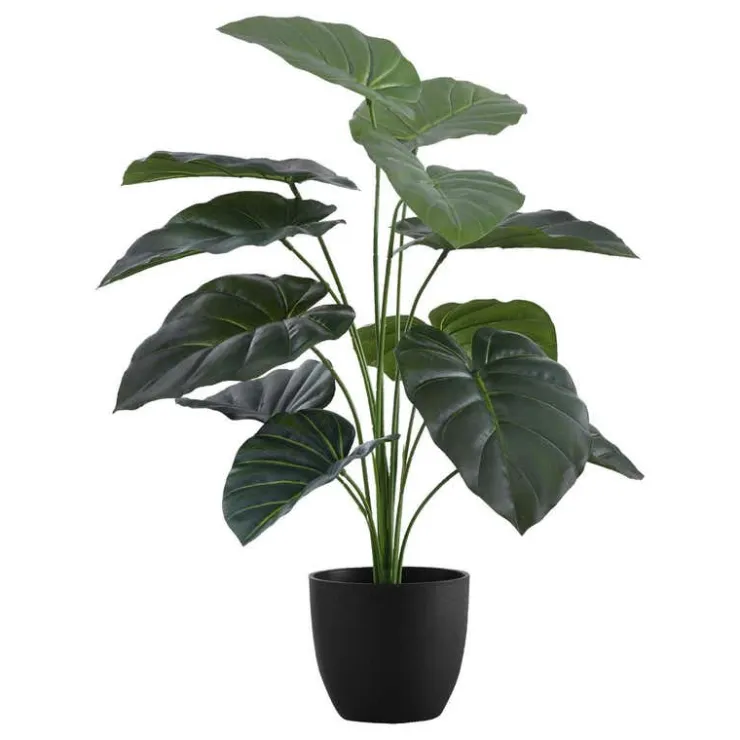 Monarch Artificial plant - 24"h / indoor alocasia in a 5" pot Green New