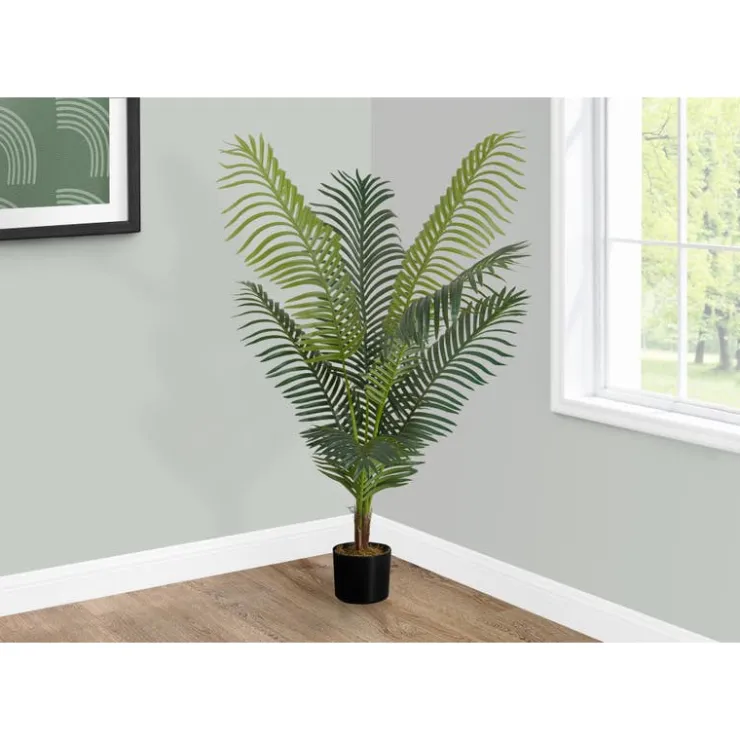 Monarch Artificial plant - 47"h / indoor palm tree in a 5" pot Green Best