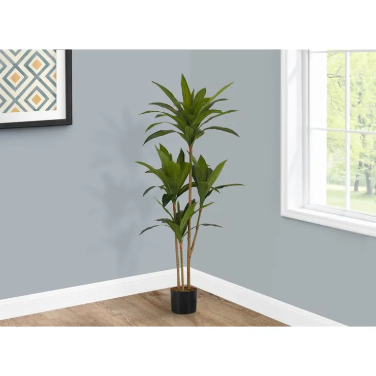 Monarch Artificial plant - 51"h / indoor dracaena in a 5" pot Green Hot