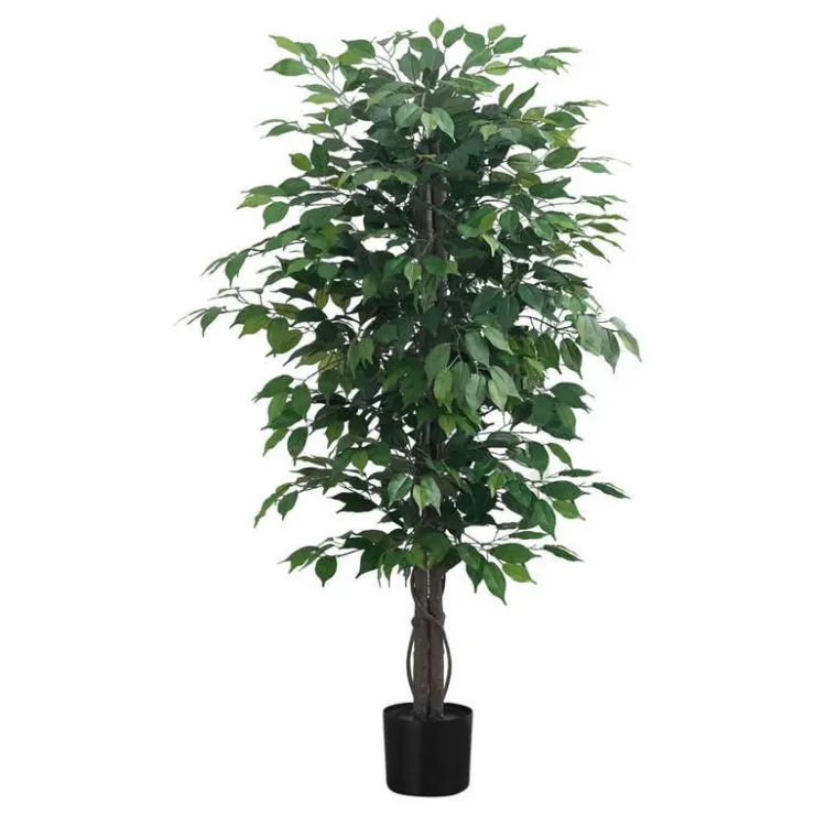 Monarch Artificial plant - 58"h / indoor ficus tree in a 6" pot Green Best