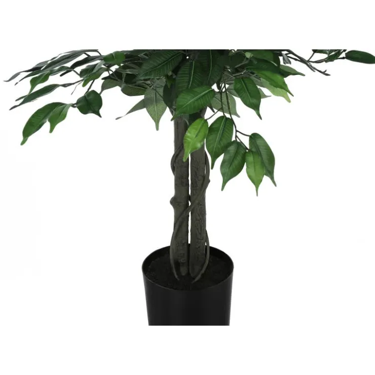 Monarch Artificial plant - 58"h / indoor ficus tree in a 6" pot Green Best