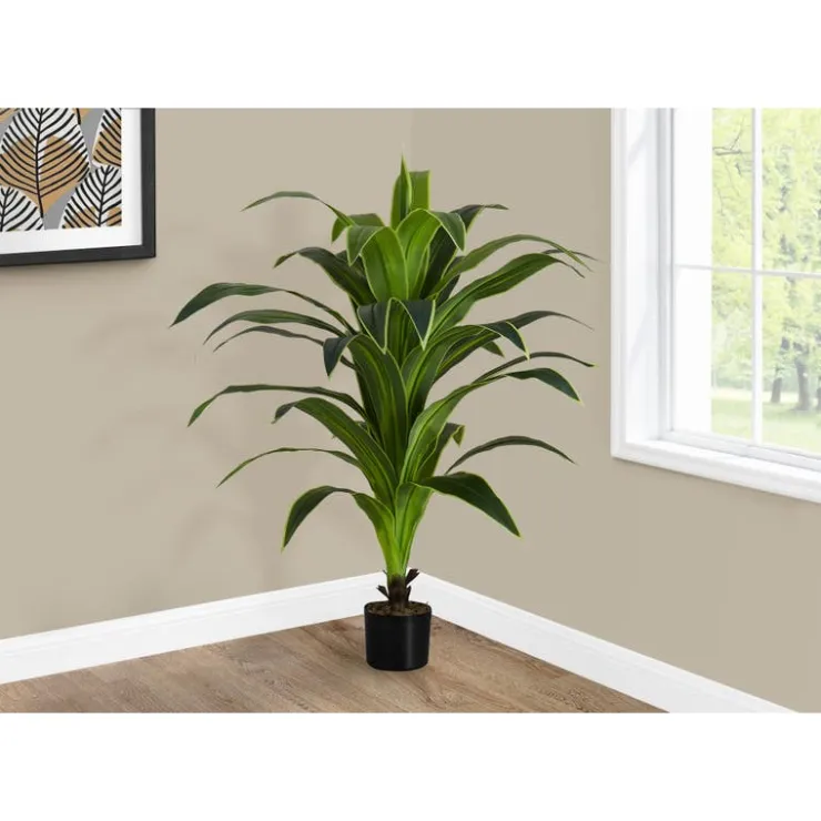 Monarch Artificial plant - 47"h / indoor dracaena in a 5" pot Green Hot