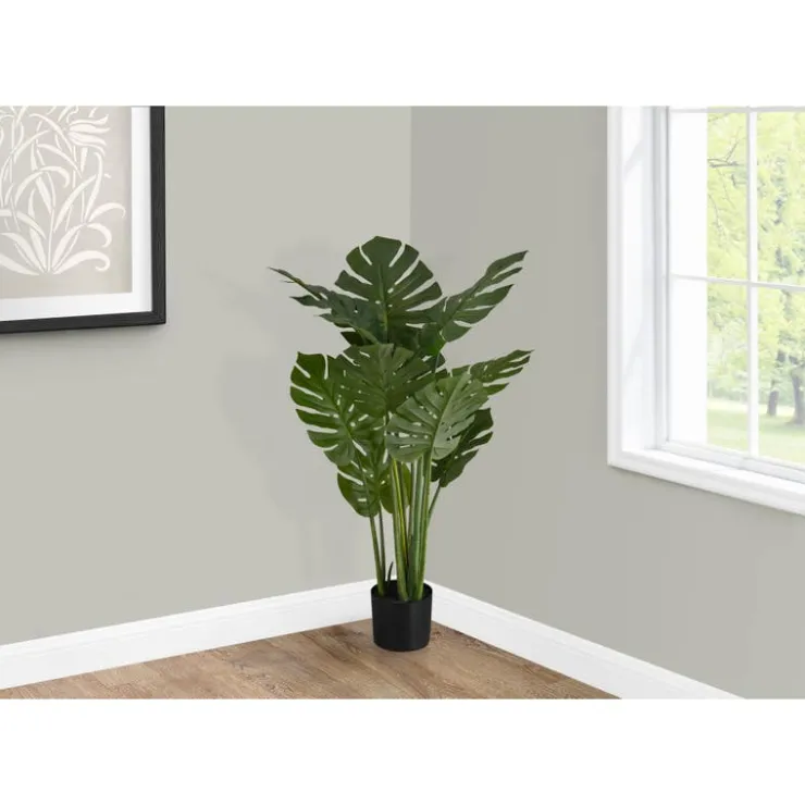 Monarch Artificial plant - 45"h / indoor monstera in a 6" pot Green Best