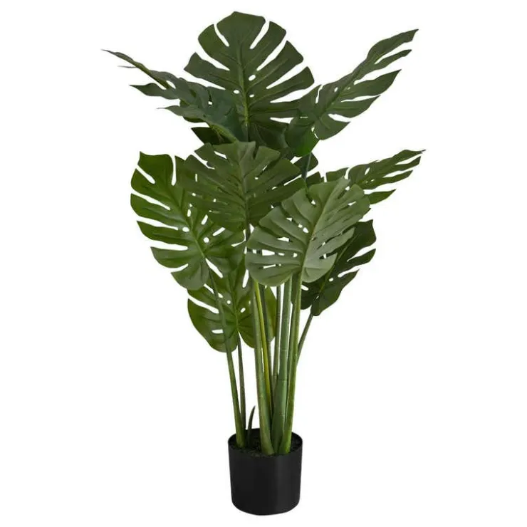 Monarch Artificial plant - 45"h / indoor monstera in a 6" pot Green Best