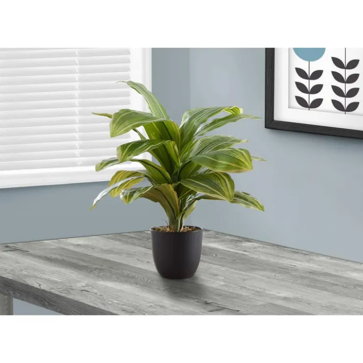 Monarch Artificial plant - 17"h / indoor dracaena in a 4" pot Green