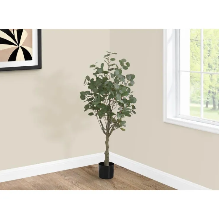 Monarch Artificial plant - 46"h / indoor eucalyptus tree/ 5" pot Green
