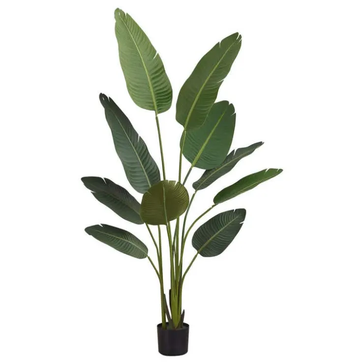 Monarch Artificial plant - 60"h / indoor bird of paradise 5" pot Green Hot
