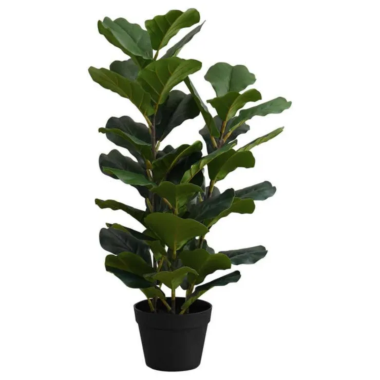 Monarch Artificial plant - 32"h / indoor fiddle in a 6" pot Green New