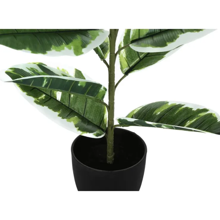 Monarch Artificial plant - 27"h / indoor rubber in a 5" pot Green