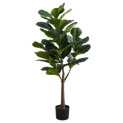Monarch Artificial plant - 47"h / indoor fiddle tree in a 5" pot Green