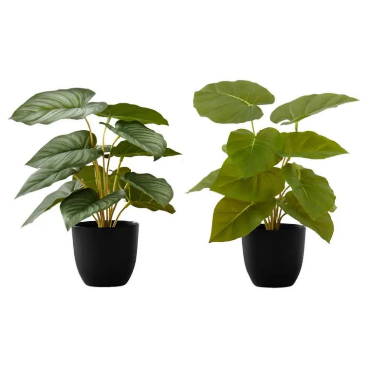 Monarch Artificial plant - 2pcs / 13"h epipremnum / 4" pot Green Clearance