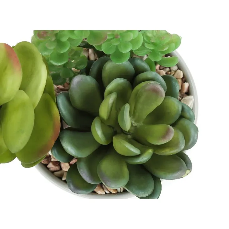 Monarch Artificial plant - 2pcs / 7"h succulent in 3" ceramic pot Green Sale