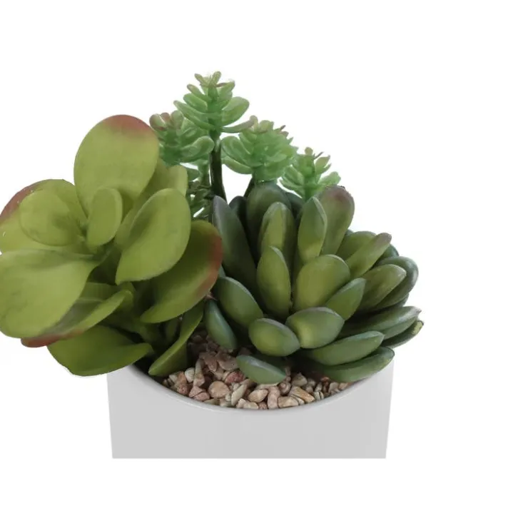 Monarch Artificial plant - 2pcs / 7"h succulent in 3" ceramic pot Green Sale