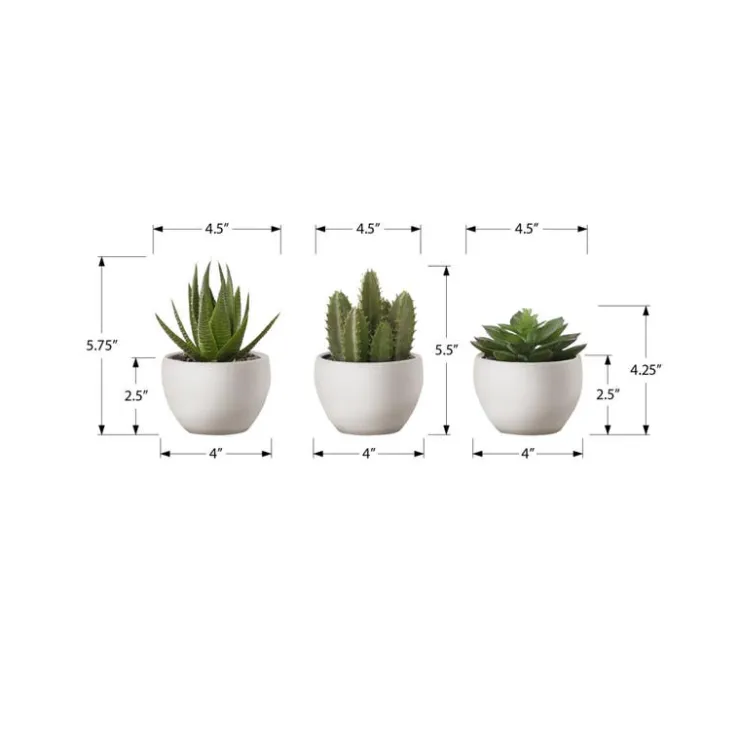 Monarch Artificial Plant 6" (set of 3) Green Outlet