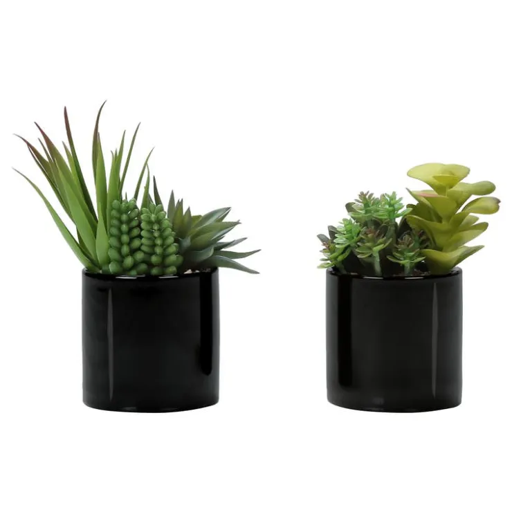 Monarch Artificial Plant 7" (set of 2) Green Hot