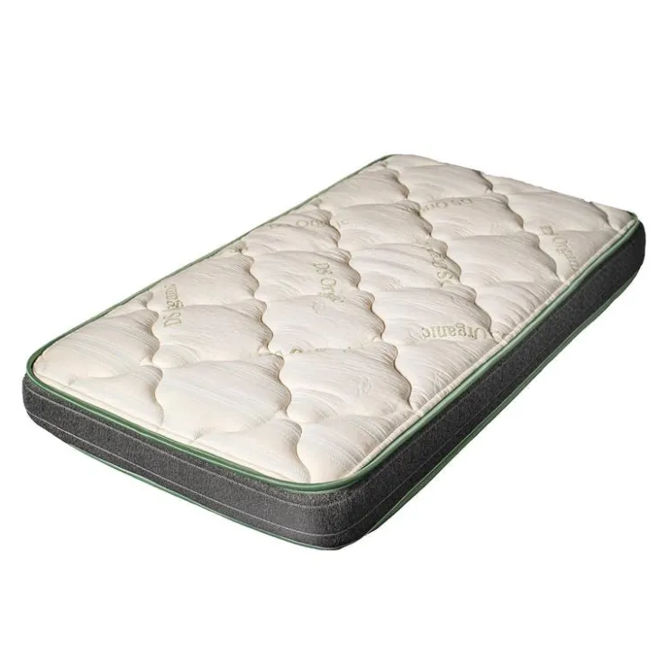 Dreamstar Baby Crib Mattress Quilted Cream/Grey Best